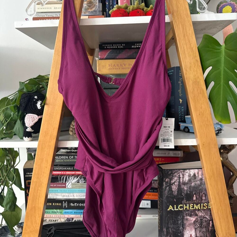 Shade-shore Women's Purple and Burgundy Swimsuit-one-piece